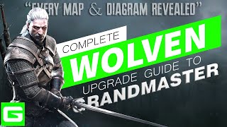 The Witcher 3 Upgrade Guide 2023 – Wolf School Witcher Gear Wolven  Basic to Grandmaster [upl. by Dranyar517]