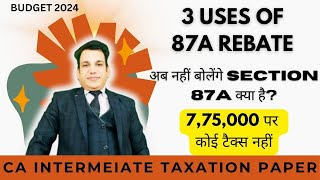 SECTION 87A REBATE I 775000 पर कोई टैक्स नहीं I SECTION 87A INCOME TAX I SECTION 87A OLD TAX REGIME [upl. by Brantley722]