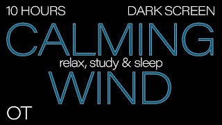 CALMING WIND Sounds for Sleeping Relaxing Studying BLACK SCREEN Real Storm Sounds SLEEP SOUNDS [upl. by Alejoa]