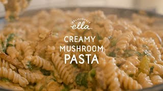 Creamy Mushroom Pasta  Deliciously Ella  Vegan [upl. by Earle70]