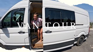 Our SELF BUILT VW Crafter  VAN TOUR [upl. by Maibach]