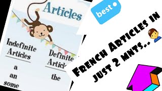 Definite and Indefinite Articles in French language [upl. by Nylsoj]