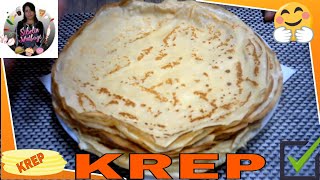 KREP CREPE TARİFİ 100 tam tarif ✅ FRANSIZ USULÜ KREP YAPIMI [upl. by Ahsien]