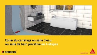 Comment carreler sa salle de bain ou sa salle deau en 4 étapes [upl. by Lankton900]