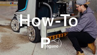 Ice resurfacer WM Pinguino Blade change Just lift and change [upl. by Nyvlem611]