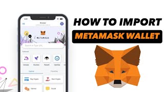 How To Import Wallet Using Secret Recovery Phrase on MetaMask  mobile app [upl. by Ednarb]