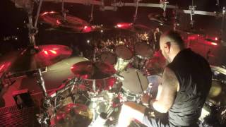 Disturbed on Tour Ten Thousand Fists Drum Footage [upl. by Ahsiam511]