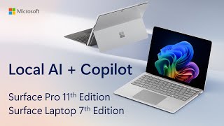 New Surface Pro and Laptop Local AI  Copilot for business [upl. by Renaxela]