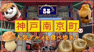 【神戸南京町🐼】ここに行けば間違いなし！中華街のおすすめ食べ歩きグルメ｜vlog｜兵庫観光｜週末旅 [upl. by Corey]