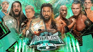 WWE Wrestlemania 40 Match Card Predictions  All Matches  The Rock Roman Reigns Highlights [upl. by Eniotna]