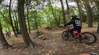 Grenoside woods mtb steel city downhill track ebike [upl. by Erdrich810]