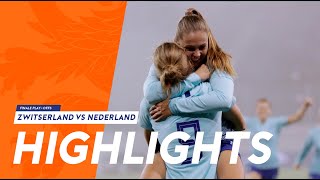 Highlights Zwitserland  OranjeLeeuwinnen 13112018 [upl. by Llednar]