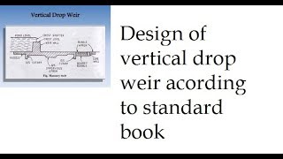 Design of vertical drop weirimp questionaktusyllabusimportant question come in aktu exam [upl. by Noyahs]