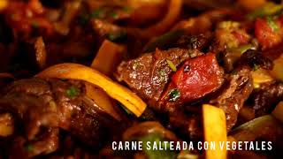 CARNE SALTEADA CON VEGETALES  CANDELO COCINA [upl. by Aoniak]