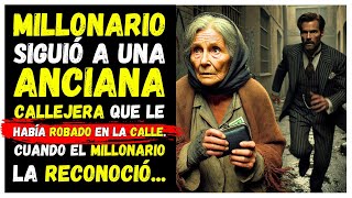 UN MILLONARIO SIGUIÓ A UNA ANCIANA CALLEJERA QUE LE HABÍA ROBADO EN LA CALLE CUANDO EL MILLONARIO [upl. by Tien986]