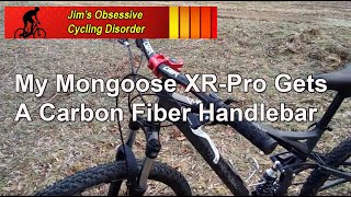 Mongoose XR Pro First Upgrades  new stem and carbon fiber handlebar [upl. by Manton]