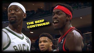 Pascal Siakam and Bobby Portis HEATED MOMENT  RAPTORS vs BUCKS  Jan 15 2022  2122 NBA Season [upl. by Eniarrol526]