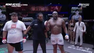 XIAOMI ROAD FC 032 Aorigele아오르꺼러 vs Bob Sapp밥샙 [upl. by Yecaj]