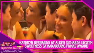 kathden UNSEEN FOOTAGE ng SWEETNESS nina Kathryn Bernardo at Alden Richards sa 72nd FAMAS Award [upl. by Erfert]