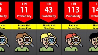 Probability Comparison Eye Hair Color Combination [upl. by Ozne]