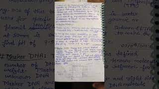 Agrose Gel Electrophoresis and buffer solution BScBiotech 2nd sem handwritten notes biotechnology [upl. by Yrrap186]