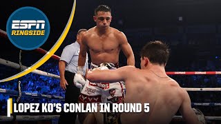 Venado López knocks out Michael Conlan in 5th round  ESPN Ringside [upl. by Harutek]