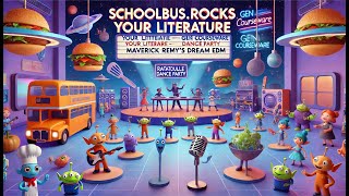 SchoolBusRocks Your Literature  GEN Ratatouille Dance Party Maverick Remys Dream EDM 4 Kids ATG [upl. by Gilberte]