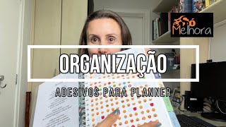 💟 ADESIVOS para PLANNER  Organização Só Melhora [upl. by Akienaj406]