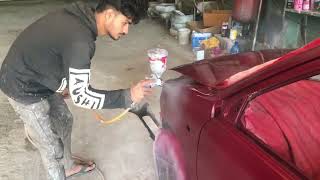 Old alto how to Restoration￼ paint on a car Like and share this video please [upl. by Hagi687]