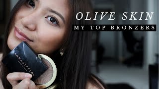 My Top Bronzers for Olive Skin [upl. by Eisned483]