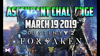 Ascendant Challenge Solo Guide March 19 2019  Destiny 2 Forsaken  Taken Eggs amp Lore Locations [upl. by Adali]