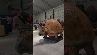 Animatronic Prehistoric Glyptodon park zoo themeparkprehistoric decoration [upl. by Ahc]