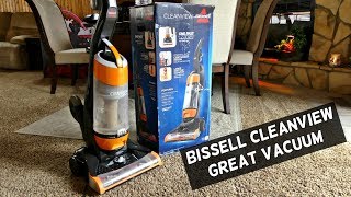 Bissell CleanView Bagless Upright Vacuum with OnePass Technology Product Review [upl. by Yorgos146]