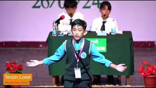 Poem Tenzin losel Inter school literary and cultural meet 2024 [upl. by Bradman]