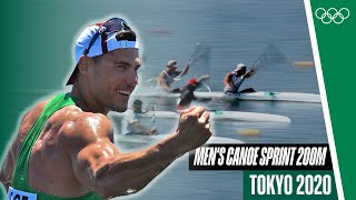 Pure drama 🤯 Canoe Sprint Mens Canoe Single 200m Final 🛶  Tokyo 2020 [upl. by Root]