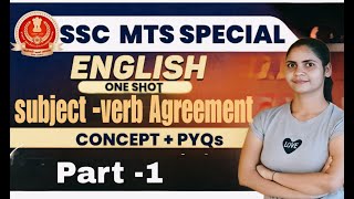 SSCMTS SUBJECT VERB AGREEMENT CLASS FOR ssccgl ssc cpo viralvideos [upl. by Nerehs]