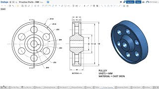 Learn Onshape  Project 15  Pulley [upl. by Elocim]