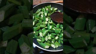 Green vegetableladies fingerytshorts food cooking trending recipe  ladies finger [upl. by Oliver343]