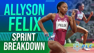 Allyson Felix 2017 Sprint Breakdown [upl. by Verina]