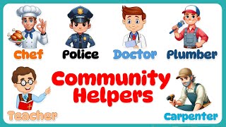 Community Helpers for kids Our Helpers Activity  Community Helpers for Kids  Community Helpers [upl. by Jamila343]