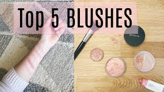 My Top 5 Organic amp NonToxic Blushes [upl. by Yramanna330]