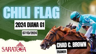 Chad Brown amp Irad Ortiz Jr Again With Chili Flag 2024 Diana Stakes horseracing bet fanduel [upl. by Aneetsyrk]