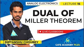 Analog Electronics I Dual of Miller Theorem Lecture 15 [upl. by Shamus]