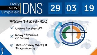 Daily News Simplified 290319 The Hindu Newspaper  Current Affairs  Analysis for UPSCIAS Exam [upl. by Ransome468]