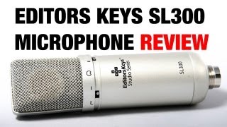 Editors Keys SL300 USB Condenser Microphone Unboxing amp Review [upl. by Idnac]