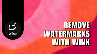 Sick of Those Watermarks Ruining Your Videos Learn How to Easily Remove Watermarks with Wink [upl. by Landri]