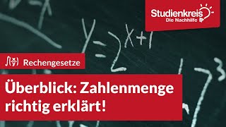 Überblick Zahlenmengen einfach erklärt  Mathe verstehen mit dem Studienkreis [upl. by Notyal752]