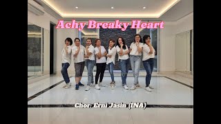 Achy Breaky Heart Line Dance  by ELITE [upl. by Yliram]