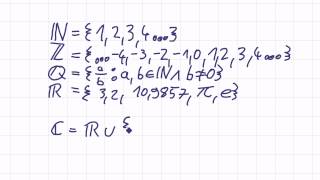 Mathematik für Informatik Studenten 33  Mengenlehre  Standardmengen [upl. by Alexandrina898]