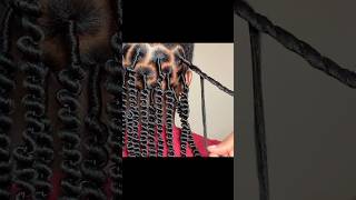 How To Make The Perfect Corkscrew Hairstyle African Threading  Scrue Hair naturalhair [upl. by Nnayrb]